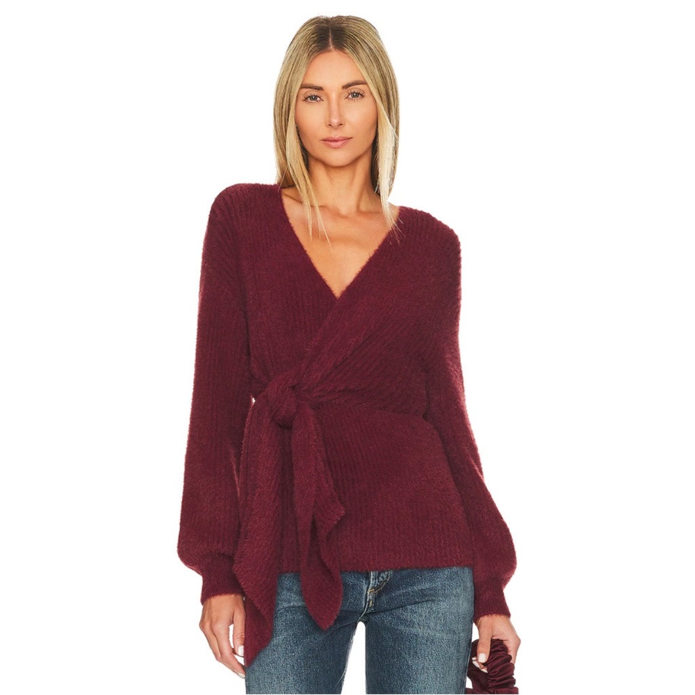 House of Harlow Revolve Khalida Alpaca Wool Soft Wrap Oversized Sweater, Size S